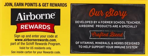Airborne Very Berry Effervescent Tablets, 10 Count - 1000mg of Vitamin C - Immune Support Supplement