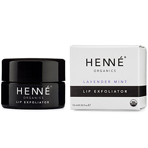 Henné Organics Lip Exfoliator - Natural and Organic Sugar Scrub - Lavender Mint