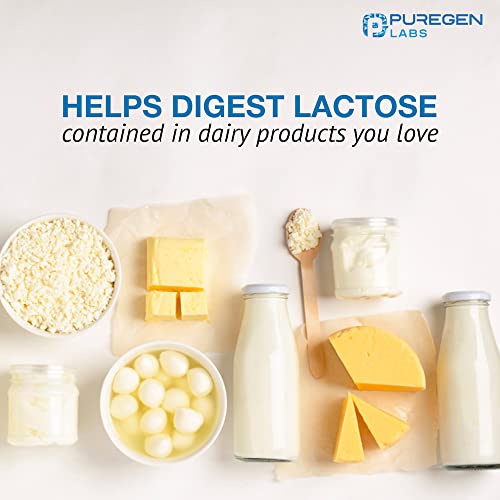 Puregen Labs Dairy Relief Fast Acting Lactase Enzyme 9000 FCC - 360 Tablets 1