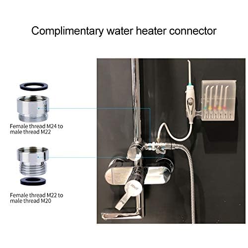 Water Flosser for Family Use, Oral Irrigator Non-Electric Safety Adjustable Faucet & Shower Spa, Water Pressure Dental Oral Care Tooth Cleaning.