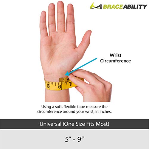 BraceAbility Cheer Wrist Brace | Gymnastics, Cheerleading & Tumbling Support Guard Wrap for Girl & Boy Gymnasts or Cheerleaders (One Size Fits Most) 1 Count (Pack of 1)