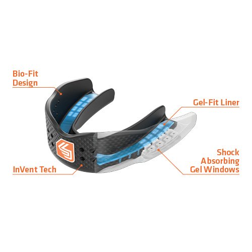 Shock Doctor Mouthguard Superfit – Easy-Fit Strap/Strapless mouthguard – Low Profile Fit Perfect for Basketball, Hockey, Lacrosse, All Sport - BeesActive Australia