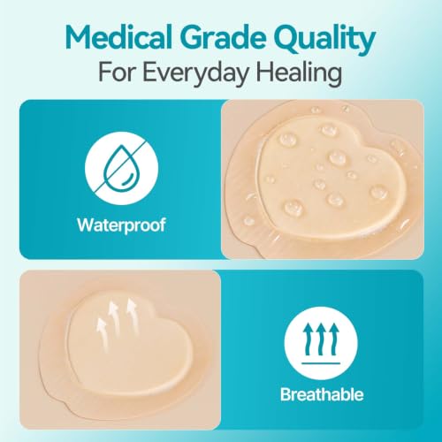 Dimora Sacrum Silicone Foam Dressing Bedsore Bandages 7"x7" (20 PCS) 7" x 7" (20 PCS)