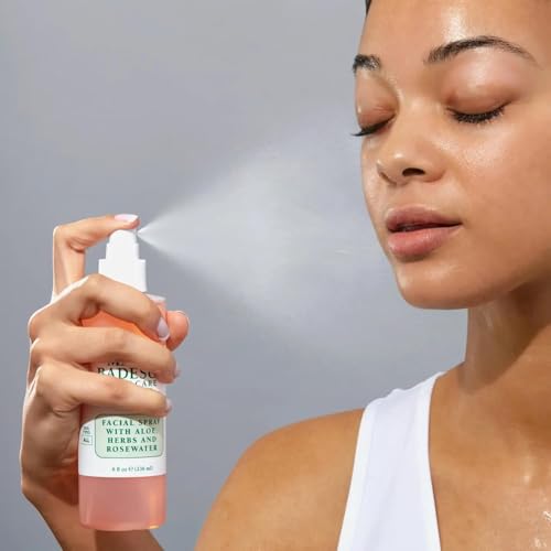 Mario Badescu Facial Spray with Aloe, Herbs and Rose Water for All Skin Types, Face Mist that Hydrates, Rejuvenates & Clarifies 4 Fl Oz (Pack of 2)
