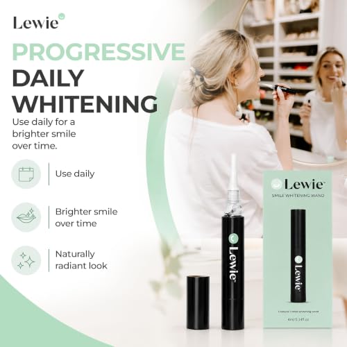 Lewie Oral Care Travel Bundle - Whitening Pen & Floss Discs - 32ct | Dentist-Developed Sensitivity-Free Whitening Pen with Eco-Friendly Ergonomic Floss Disc Dispenser, Travel-Ready Kit