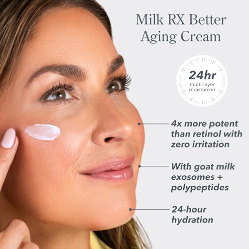 Beekman 1802 Milk RX Advanced Better Aging Face Cream, 0.5 fl oz Travel Size Face Cream