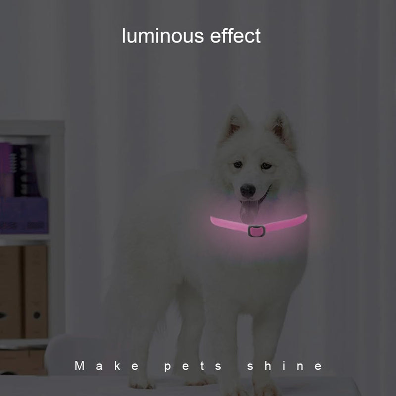 Tick collar for dogs Luminous prevention collar against parasites Adjustable to any size 2 pieces Adjustable flea and tick protection with up to 8 months protection (Pink) Pink - BeesActive Australia