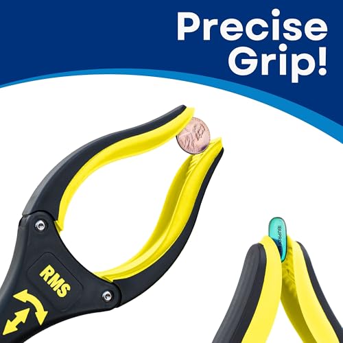 RMS 2-Pack 32 Inch Extra Long Grabber Reacher with Rotating Jaw (Yellow) Yellow
