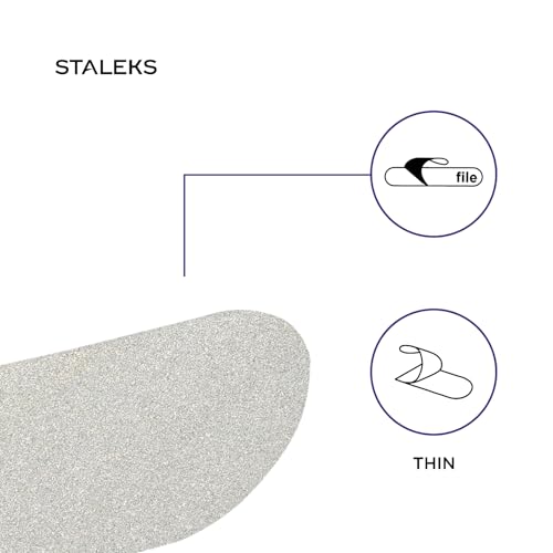 STALEKS PRO Expert 10 Metal Foot File Base – Stainless Steel Reusable Pedicure Tool Handle for Disposable Abrasive Files