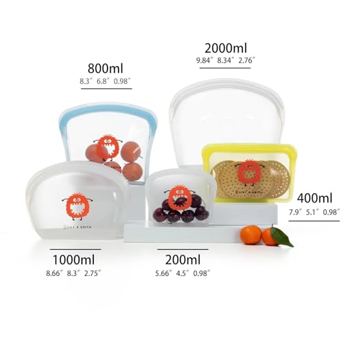 Lily and Edith Plant Based Floss Pick with Silicone Bag Set