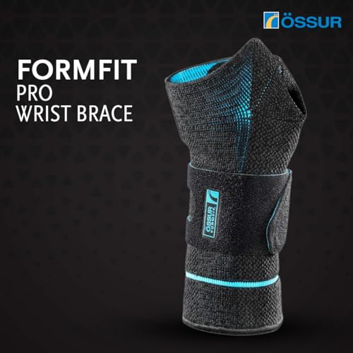 Össur Formfit Pro Wrist Support – Carpal Tunnel Wrist Brace with Adjustable Compression, Aluminum Stay, Breathable Support for Tendonitis, Arthritis, Sprains & Wrist Pain Relief - Left/Medium Medium Left