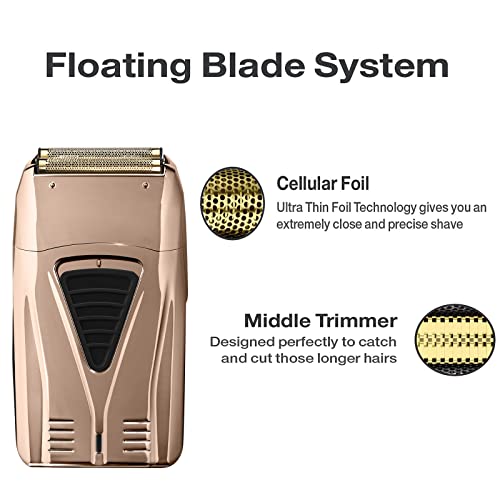 Shaver Replacement Pro Foil & Cutter,Compatible with andis TS-1 Shaver Head Rose Gold 2 Pack