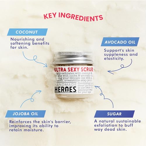 100% Natural Tinted Lip Butter Mask and Scrub Bundle - Clean Beauty Intensive Balm and Therapy for Sleeping
