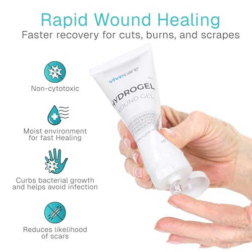 ViveCare Hydrogel Wound Dressing (3 Oz Tube) - First Aid Healing Gel 2