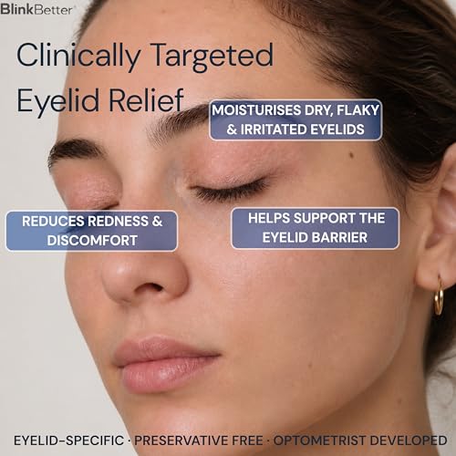 BlinkBetter BetterLids Eyelid Ointment for Dry, Itchy & Sensitive Eyelids – Deep-Moisturising Oat Complex with Shea Butter & Panthenol to Hydrate, Nourish & Soothe Delicate Eyelid Skin – 0.34 oz Original