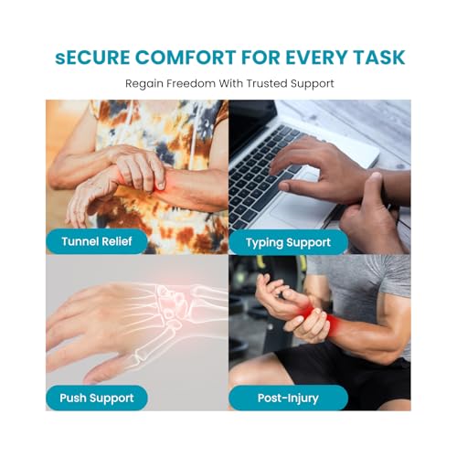 Q-Fit Wrist Splint | Advanced Anatomical Wrist Support with BOA Q-Fit Compression System for Carpal Tunnel, TFCC & Radial Nerve Relief | Adjustable Aluminum Palmar Splint Stabilizer for Recovery & Pain Relief | Small Left Standard LEFT WRIST