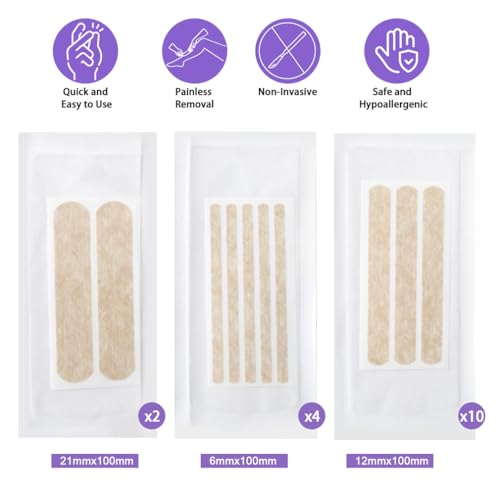 Wound Closure Strips 54 Strip 16 Packs Emergency Laceration Closures Skin Closure Device Breathable Strips for Lacerations Cuts Sutures