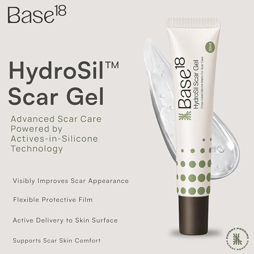 HydroSil Scar Gel 30ml | 7 Actives in Silicone with Niacinamide, Ectoin & Madecassoside | Quick-Drying Medical-Grade Silicone Gel for Surgical, Acne, Keloid & Hypertrophic Scars | Face & Body