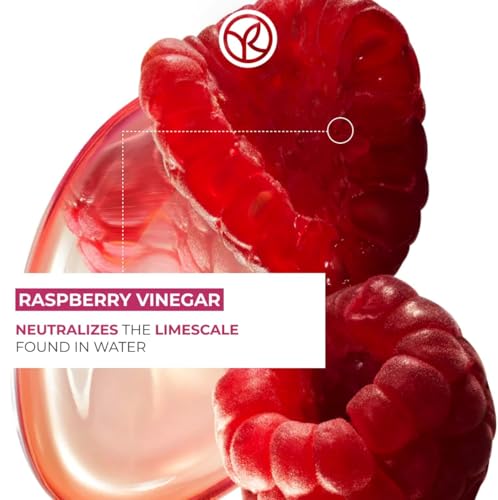 Yves Rocher Raspberry Vinegar Hair Rinse, Shine Rinsing Lotion for Color-Treated and Hard Water Hair Detox, Silicone-Free, Sulfate-Free, 99% Natural Origin, Vegan, Made in France (400 ml/13.6 fl oz)