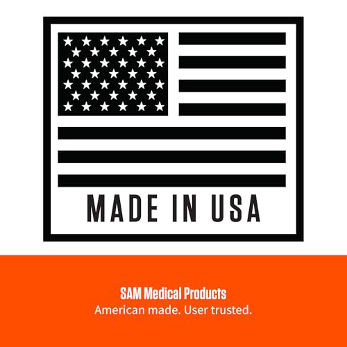 SAM Medical SAM Splint Flat Fold 36" x 4.25" - Moldable Aluminum Foam Splint for Fractures, Sprains & Strains, Charcoal Gray - 1 Count