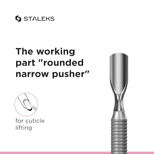 STALEKS BEAUTY & CARE Cuticle Pusher, Rounded & Straight Blade 123 mm