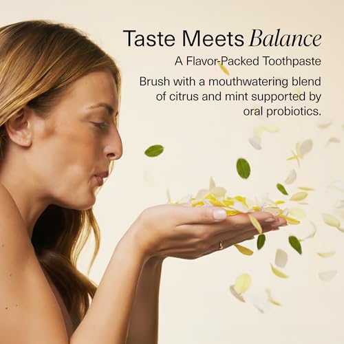 Boka Fluoride Free Toothpaste, Nano Hydroxyapatite Toothpaste, Appropriate for Sensitive Teeth - for Adult, Kids Oral Care - Probiotics - Peppermint Blossom& Citrus Mint, 4 Fl Oz 2Pk Value Pack (8 Ounce) C. Probiotic - Citrus Mint, Peppermint