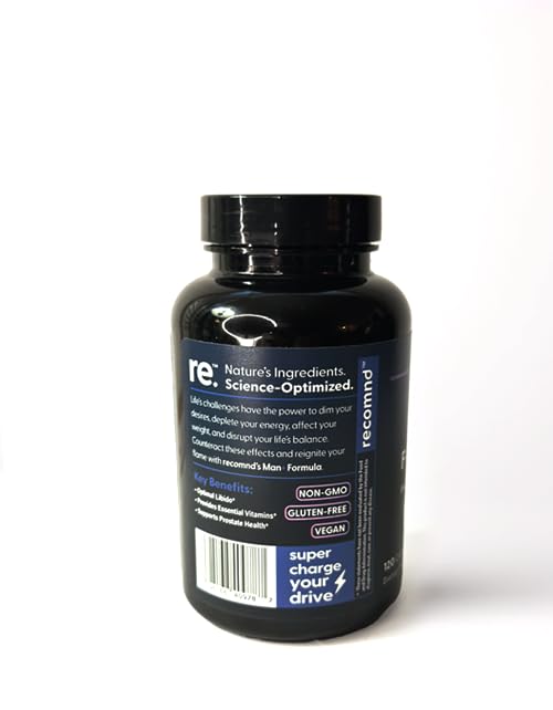 Nutrition - Man+ Formula, Energy Support, Muscle Support Supplements for Men with Vitamin E, Saw Palmetto, Red Korean Ginseng, and More, 120 Capsules