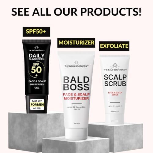 The Bald Brothers Scalp Moisturizer, Everyday Bald Head Care (3fl Oz) 3 Fl Oz (Pack of 1)