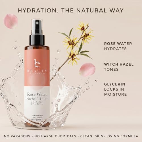 Rose Water Spray for Face - USA Made with Natural & Organic Ingredients Rose 4.7 Fl Oz (Pack of 1)