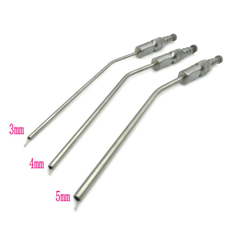3PCS Dental Surgical Aspirator Ferguson Frazier Suction Tube Laboratory Tube 3mm/4mm/5mm Implant Tool - BeesActive Australia