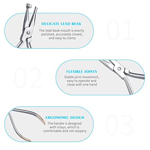 Dental Adhesive Removing Pliers - Orthodontic Cement Remover Pliers Braces Glue Bonding Remover Tool