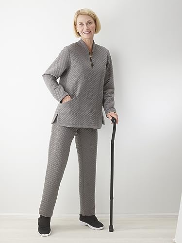 Silverts Women's Adaptive Open Back Half Zip Track Jacket 3X-Large Wine