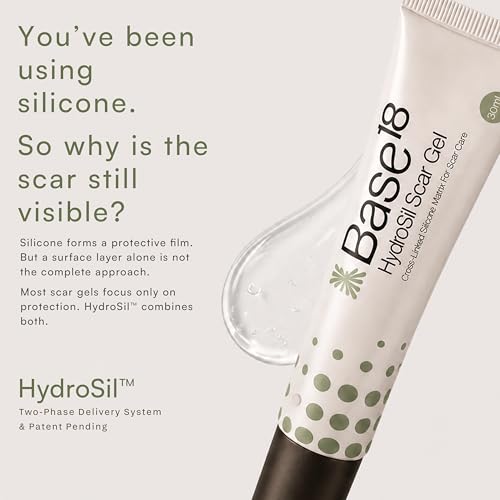 HydroSil Scar Gel 30ml | 7 Actives in Silicone with Niacinamide, Ectoin & Madecassoside | Quick-Drying Medical-Grade Silicone Gel for Surgical, Acne, Keloid & Hypertrophic Scars | Face & Body