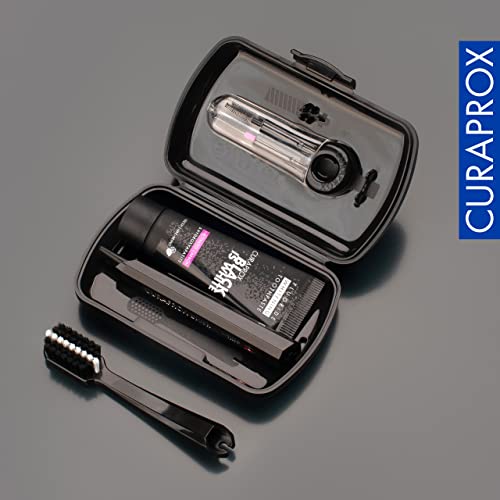 Curaprox Travel Set, Black, Set with CS 5460, Toothpaste, IDB, Swiss Made