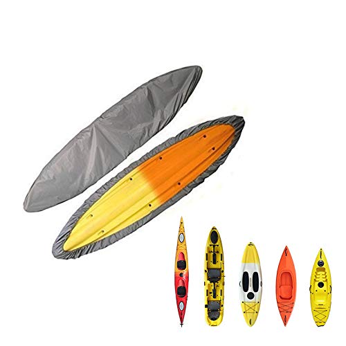Kayak Cover,4.5m/ 11.8-13.1ft Canoe Storage Dust Sunblock Cover with Sunblock for Fishing Boat Kayak Canoe Paddle Board(Gray)
