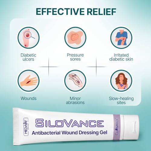 SiloVance Antibacterial Wound Dressing Gel with Silver Nano Tech, First Aid 4 Pack 1 Ounce