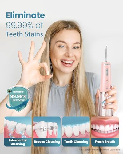 Onlyone Sonic Electric Toothbrush for Adults, Water Dental Flosser Pick for Teeth 300ML