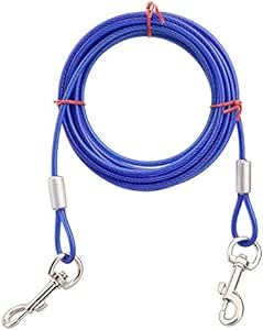 Dog Tie Out Cable and Stake,360° Swivel Dog Yard Stake and Leash - Heavy Duty 304 Stainless Steel Dog Anchor-Holds 1 Large Dogs Over 150LBS Easily-Dog Chain for Yard Outdoor Camping - BeesActive Australia