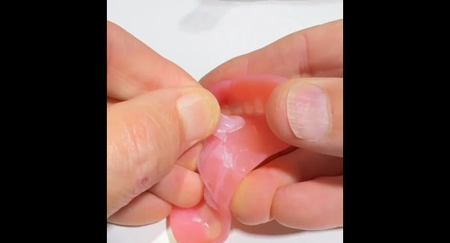 E&E Denture Reline Silicone Remover_Effective silicone reliner removal from an acrylic denture. Quick 10 seconds!!!