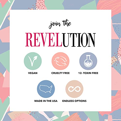 Revel Nail Tool Kit - Dip Powder and Gel Polish Nail Kit, With Cuticle Pusher, Nail File, Buffer, Powder Brush and Nail Clipper Case, Manicure Set