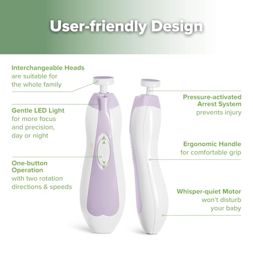 haakaa Baby Nail Trimmer -Lavender & haakaa 360° Baby Toothbrush -Lavender