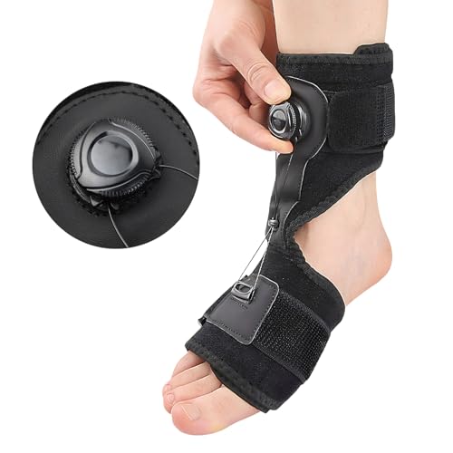 Starsouce Plantar Fasciitis Night Splint – Adjustable Foot Drop Brace with Dial Control, Breathable Foot Support for Plantar Fasciitis, Achilles Tendonitis, Foot Drop