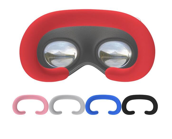Silicone Eye Mask for Apple Vision Pro,Silicone Face Pad Cover,Sweat Proof, Light Leakage Proof,Replaceable VR Accessories (Black) Black - BeesActive Australia
