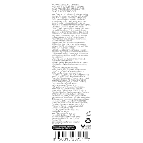 VERB Ghost Exfoliating Scalp Nectar, 2 fl oz | PHA/AHA Build-Up Remover