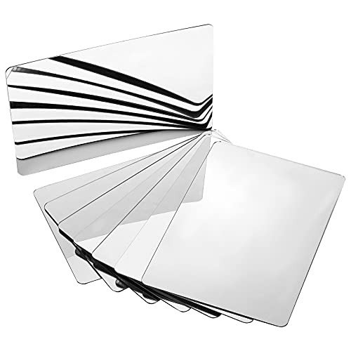 Marsui 32 Pcs Plastic Mirror Tiles 4x6 Inch Shatter Proof Craft Mirrors