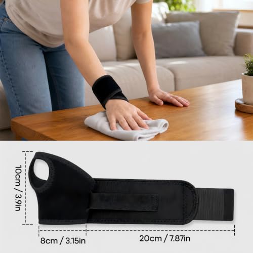 Rakiie Wrist Brace, Breathable Compression Wrist Support for Men Women, Adjustable Wrist Stabilizer for Carpal Tunnel Arthritis Sprains, Gym Sports Workout, One Size