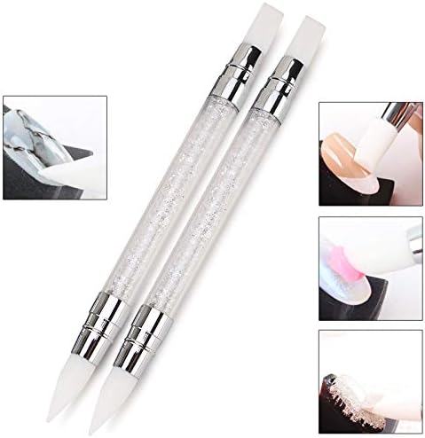 Cuticle Pusher, Silicone Brush, 2-Way Cuticle Treatment, Nail Art Tool, Gel Nail Supplies -  Australia