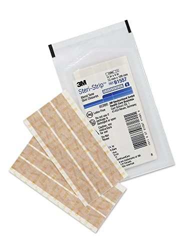 3M™ Steri-Strip™ Blend Tone Skin Closures, B1557, Tan, 1/2 in x 4 in (12mm x 100mm), 50 Bag/Carton, 4 Carton/Case