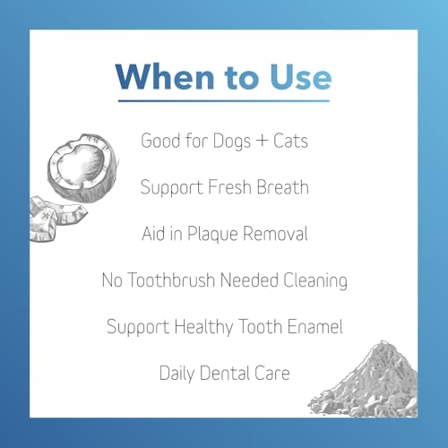 InClover Dental Powder for Dogs & Cats, Natural Teeth Cleaning