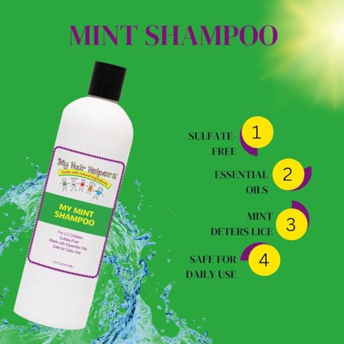 My Hair Helpers Lice Prevention Shampoo, Peppermint, 16 Ounces